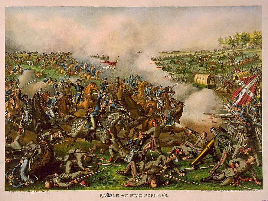 La batalla de Five Forks (J. M. Fernández).